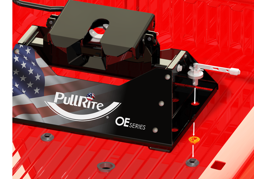 OE Series removable mounting posts dropping into factory pucks