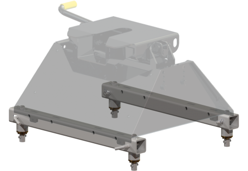 #4444 20K Industry Standard Rail to OE Puck Rail Adapter for 2016-2019 GM Trucks with pucks